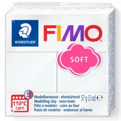 Staedtler Fimo Soft Πηλός 57gr Άσπρος (White 0)