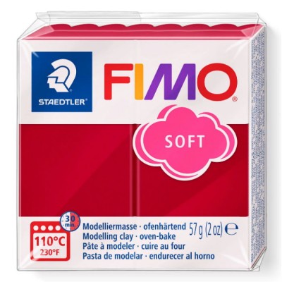 Staedtler Fimo Soft Πηλός 57gr Cherry Red (26)