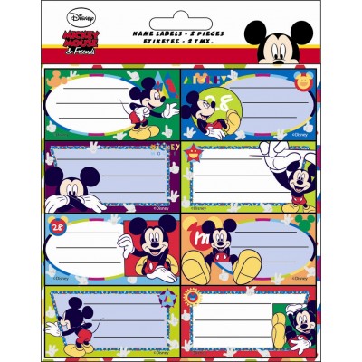 Ετικέτες Σχολικές Mickey Mouse (16 τμχ)