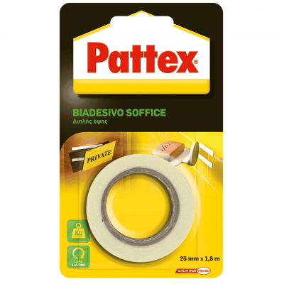 Pattex Ταινία Διπλής Όψης 25mm x 1.5m