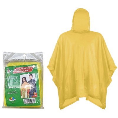 Αδιάβροχο Πόντσο Κίτρινο Μιας Χρήσης 