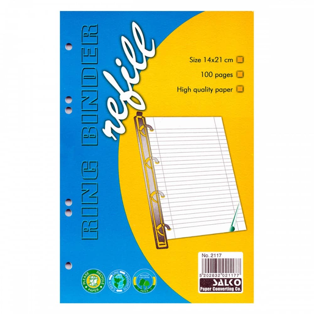 Ανταλλακτικά Φύλλα 14x21cm Ριγέ Ανταλλακτικά Φύλλα 14x21cm Ριγέ