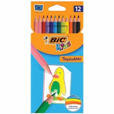 Ξυλομπογιές BIC "Tropicolor" 12τμχ