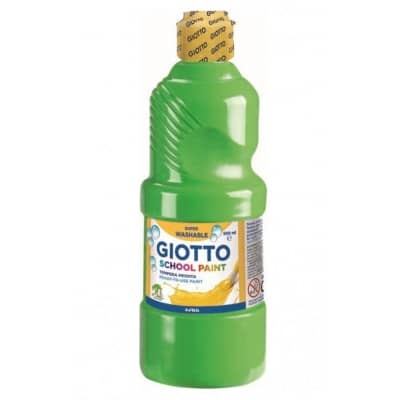 Giotto Τέμπερα School Paint 500ml Λαχανί