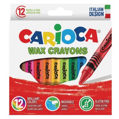 Carioca Κηρομπογιές 12 Χρώματα