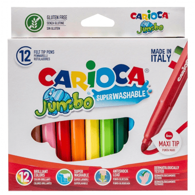 Carioca Μαρκαδόροι Ζωγραφικής Jumbo 12 τεμάχια