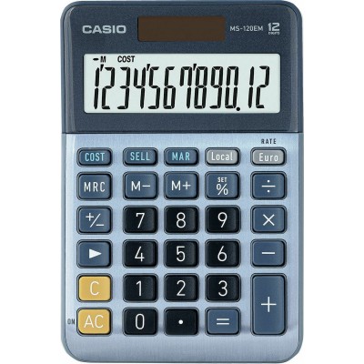Casio Αριθμομηχανή MS-120EM 12 Ψηφία