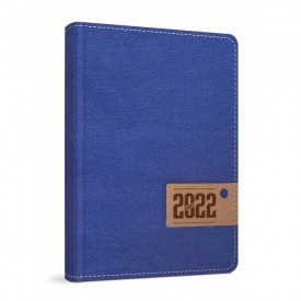 Ημερολόγιο Ημερήσιο Jeans 17x24 Μπλε 2022