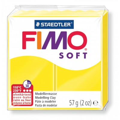 Staedtler Fimo Soft Πηλός 57gr Κίτρινος (Lemon 10)