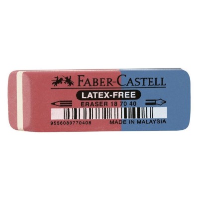 Faber-Castell Γόμα Κόκκινη-Μπλε