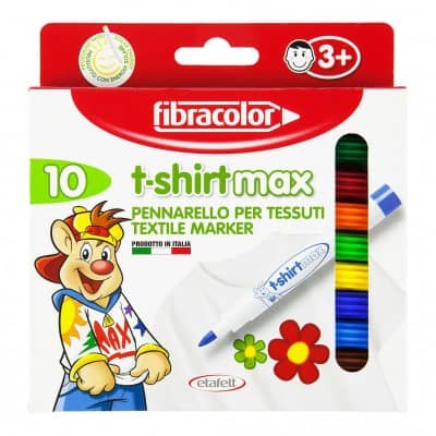 Μαρκαδόροι T-Shirt max FIBRACOLOR 10τμχ