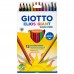 Giotto Ξυλομπογιές Elios Giant 12 Χρώματα