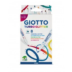 Giotto Μαρκαδόροι Turbo Glitter 8 τεμ.