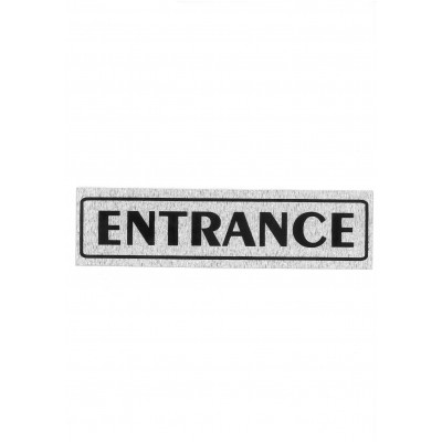 Πινακίδα Σήμανσης "Entrance" 5x20cm