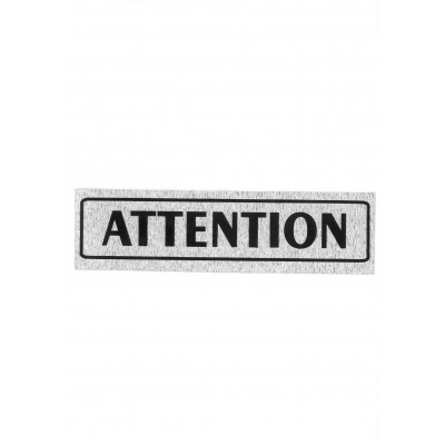 Πινακίδα Σήμανσης "Attention" 5x20cm