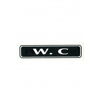 Πινακίδα Σήμανσης "W.C." 5x20cm