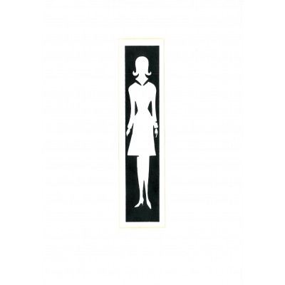 Πινακίδα Σήμανσης "Τουαλέτες Γυναικών" 5x20cm