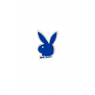 Αυτοκόλλητο Σήμα "Playboy" Μπλε 5,5x9cm