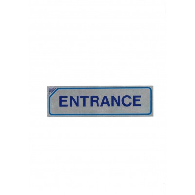 Πινακίδα Σήμανσης "Entrance" Αλουμινίου 4,5x16cm