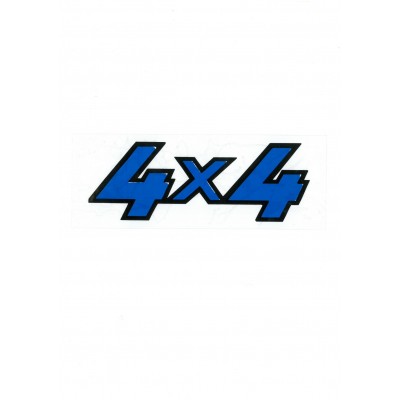 Αυτοκόλλητο Σήμα "4x4" Μπλε 18,5x7cm