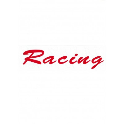 Αυτοκόλλητο Σήμα "Racing" Κόκκινο 21x5,5cm