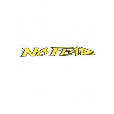 Αυτοκόλλητο Σήμα "NO FEAR" Κίτρινο 21,5x3cm