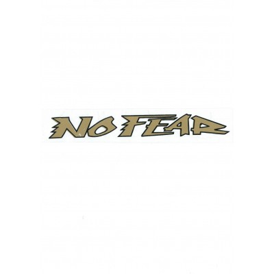 Αυτοκόλλητο Σήμα "NO FEAR" Χρυσό 21,5x3cm
