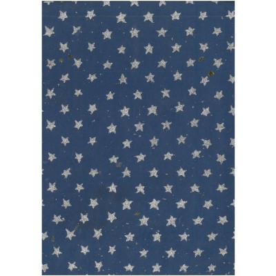 Χαρτόνι Κάνσον Αστέρια Μπλε-Ασημί Glitter 50x68cm 300gr 