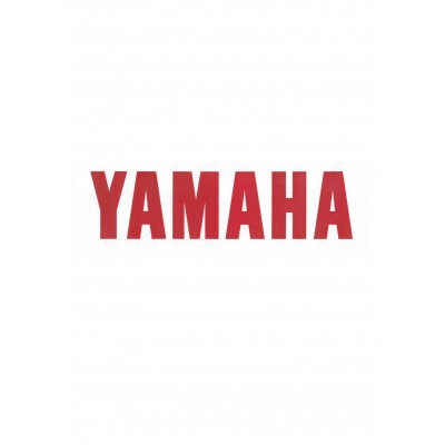 Αυτοκόλλητο Σήμα "YAMAHA" Κόκκινο 20x5,5cm