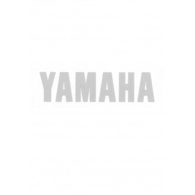 Αυτοκόλλητο Σήμα "YAMAHA" Ασημί 20x5,5cm