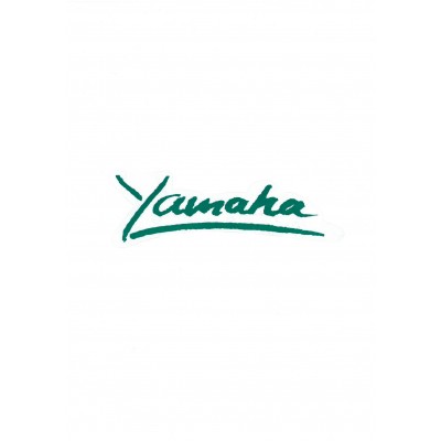 Αυτοκόλλητο Σήμα "Yamaha" Πράσινο 16x5cm