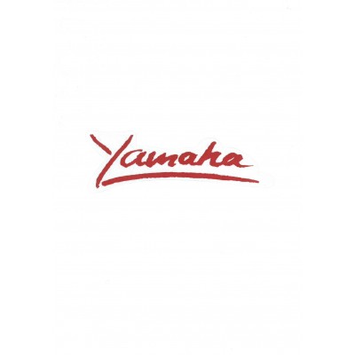 Αυτοκόλλητο Σήμα "Yamaha" Κόκκινο 16x5cm