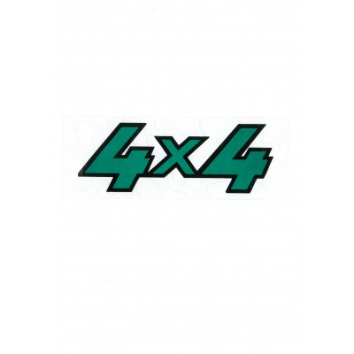 Αυτοκόλλητο Σήμα "4x4" Πράσινο 18,5x7cm