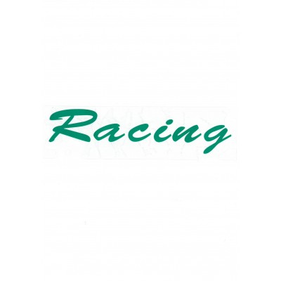 Αυτοκόλλητο Σήμα "Racing" Πράσινο 21x5,5cm