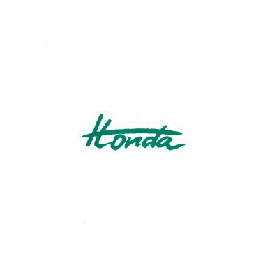 Αυτοκόλλητο Σήμα "Honda" Πράσινο 12,5x5cm