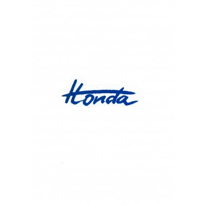 Αυτοκόλλητο Σήμα "Honda" Μπλε 12,5x5cm