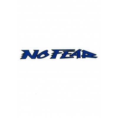 Αυτοκόλλητο Σήμα "NO FEAR" Μπλε 21,5x3cm