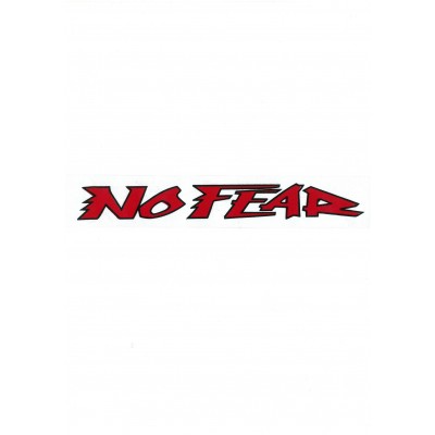 Αυτοκόλλητο Σήμα "NO FEAR" Κόκκινο 21,5x3cm