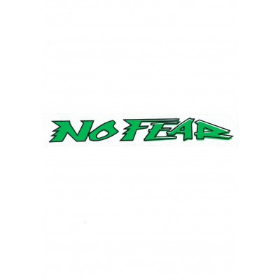 Αυτοκόλλητο Σήμα "NO FEAR" Πράσινο 21,5x3cm