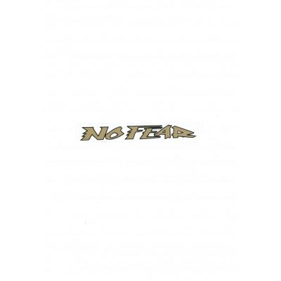 Αυτοκόλλητο Σήμα "No Fear" Χρυσό 13x2cm