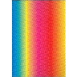 Χαρτόνι Οντουλέ Κυματιστό Ουράνιο Τόξο 50x70cm 300gr