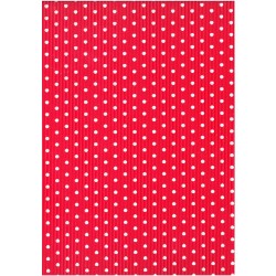 Χαρτόνι Οντουλέ Πουά Κόκκινο-Λευκό 50x70cm 300gr