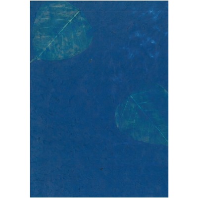 Χαρτόνι από ίνες με λουλούδια Μπλε 50x70cm 200gr