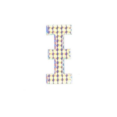 Αυτοκόλλητο Γράμμα "Ξ" Ασημί 2.5x3cm
