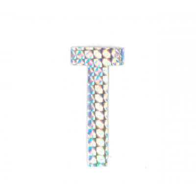 Αυτοκόλλητο Γράμμα "Τ" Ασημί 2.5x3cm
