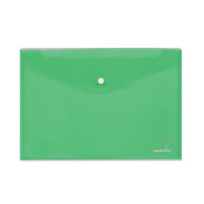 Φάκελος με Κουμπί Πλαστικός Α4 Πράσινος