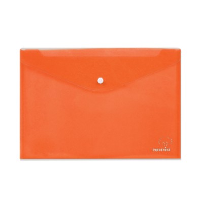 Φάκελος με Κουμπί Πλαστικός Α4 Πορτοκαλί