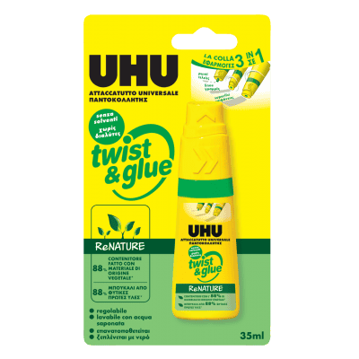 Κόλλα UHU Twist & Glue ReΝature 35 ml