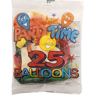 Μπαλόνια Διάφορα Χρώματα (25 τεμ.)