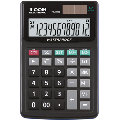 Toor Αριθμομηχανή TR-2296T 12 Ψηφία